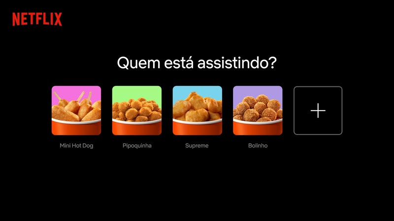 Seara une comida e séries em collab com a Netflix